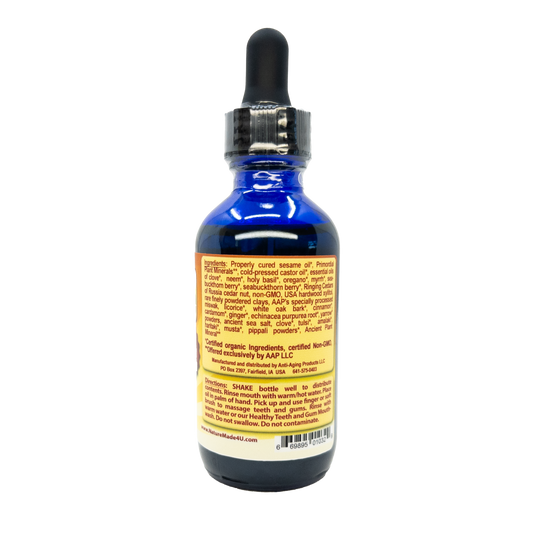 Organic Oil Massage For Teeth and Gums